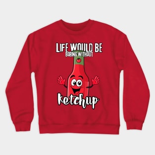 Ketchup Tomato Character Crewneck Sweatshirt